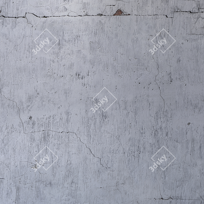 Cracked Wall Texture 1063 3D model image 4