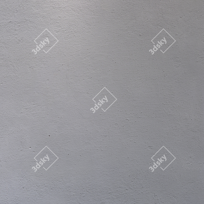 Seamless Gray Plaster Texture 3D model image 4