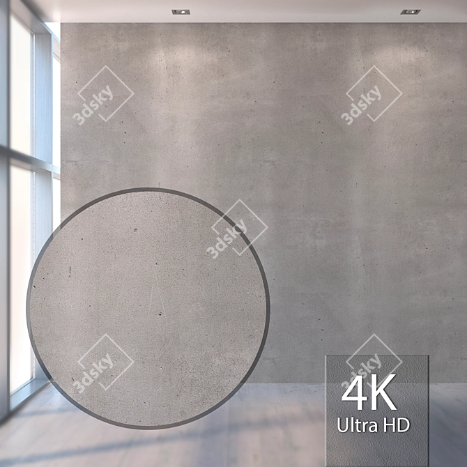 Product Title: Seamless Concrete Texture 3D model image 1