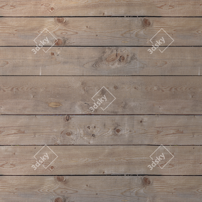 Seamless Wood Plank Texture - High Resolution 3D model image 4