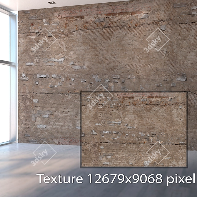 Handcrafted Seamless Plaster Texture 3D model image 2