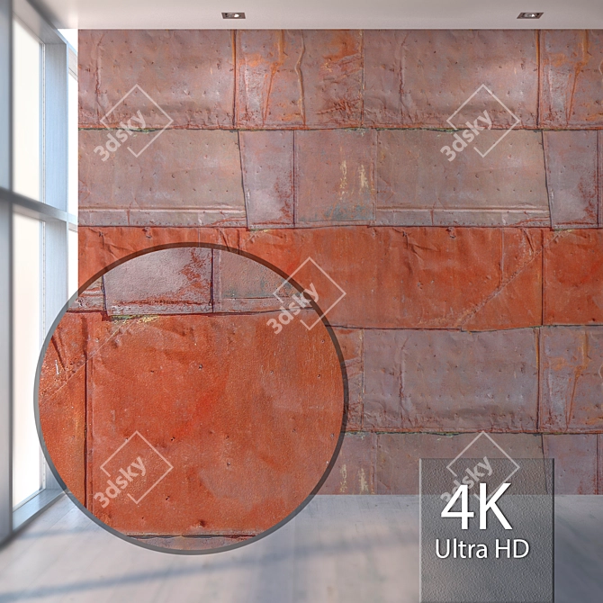 Rustic Metal Texture Pack 3D model image 1