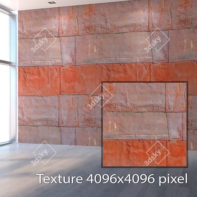 Rustic Metal Texture Pack 3D model image 2