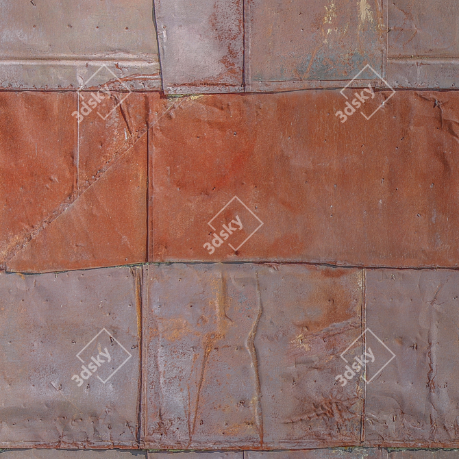 Rustic Metal Texture Pack 3D model image 4