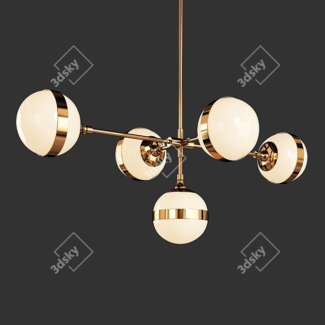 Elegant Brio Chandelier for Stunning Illumination 3D model image 2