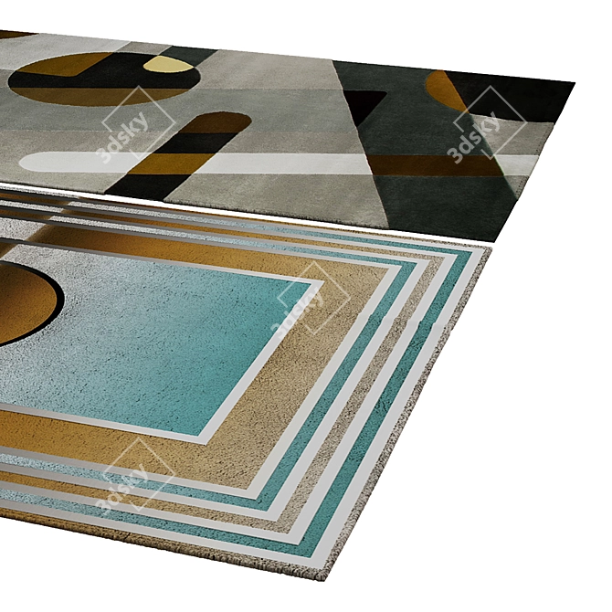 Soothing Serenity Rug 3D model image 2