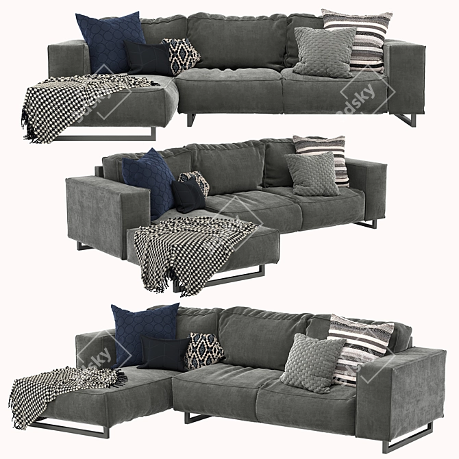 Grandmare Flexform Sofa+ Table 3D model image 2