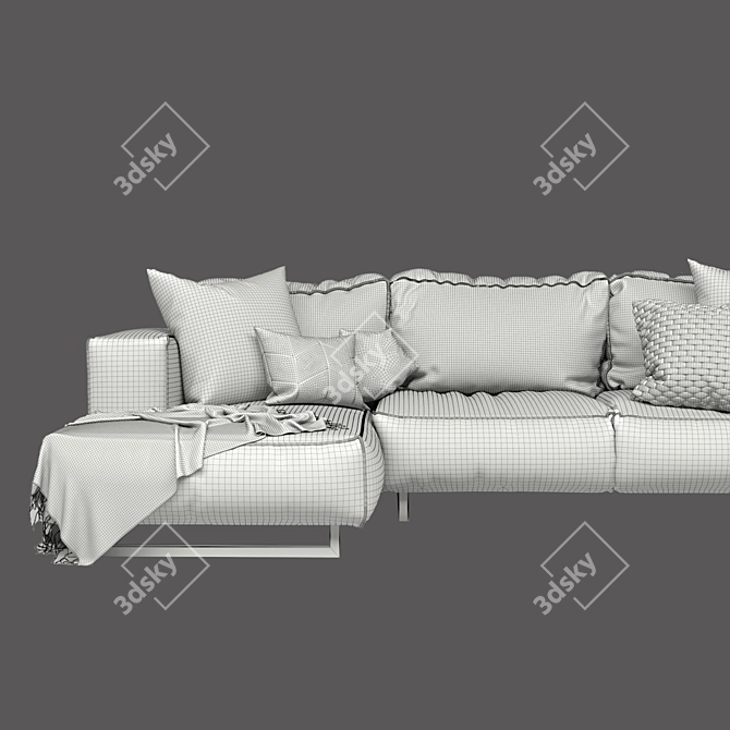 Grandmare Flexform Sofa+ Table 3D model image 5