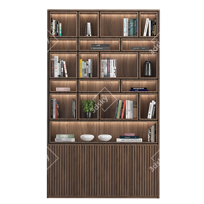 Modular Rack and Bookcase Set 3D model image 7