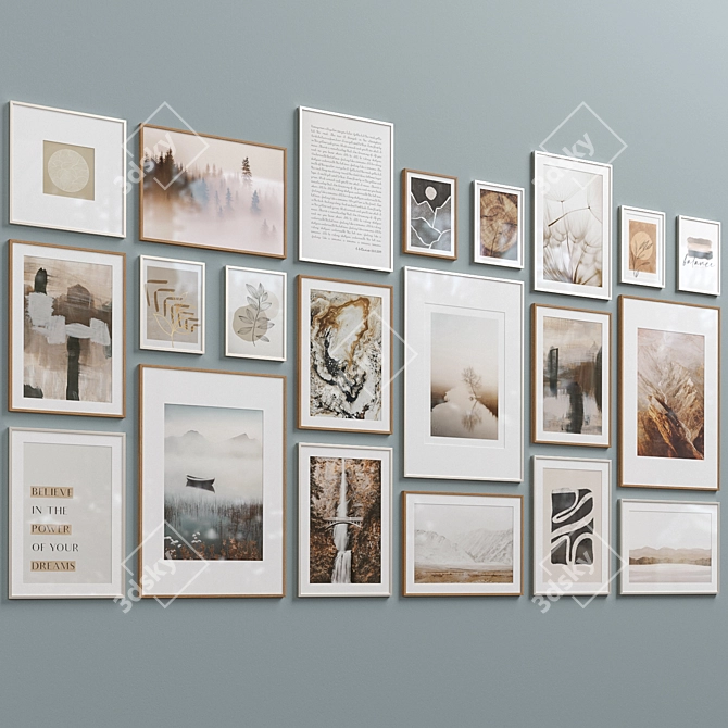 Contemporary Neutral Picture Frames-79 3D model image 3