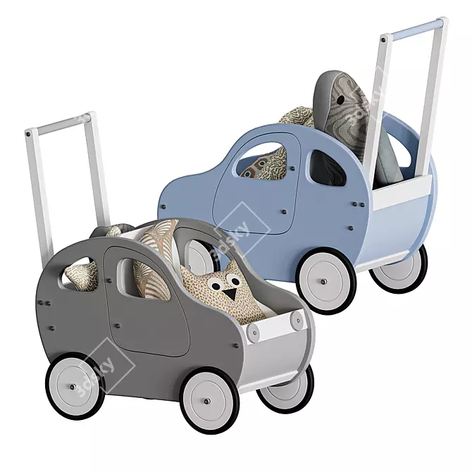 Multifunctional Toddler Walker 3D model image 2