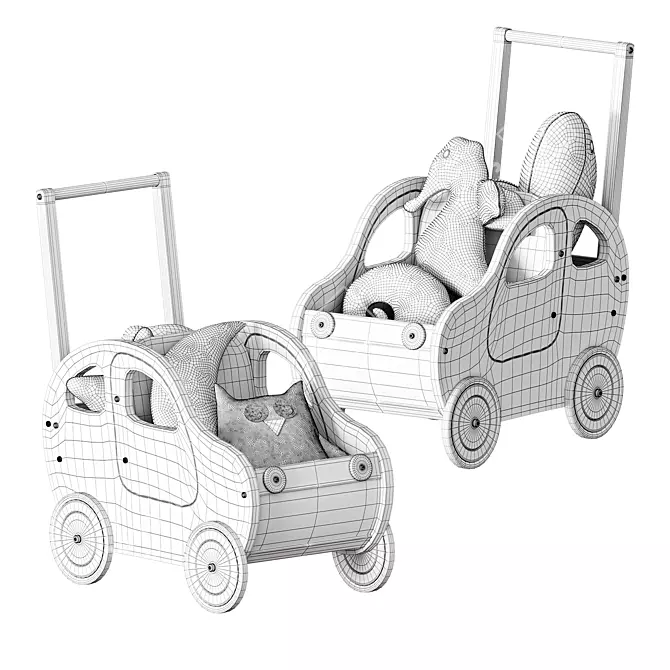 Multifunctional Toddler Walker 3D model image 5