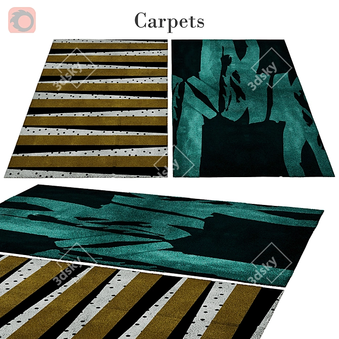 Premium Rug 317: Luxurious and Durable 3D model image 1