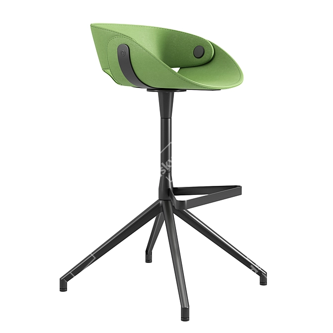 Tonon Fl@t Semi-Bar Chair 66cm - Sleek and Swiveling 3D model image 1