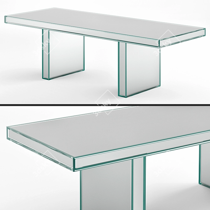 Mirrored Prism Table 3D model image 1