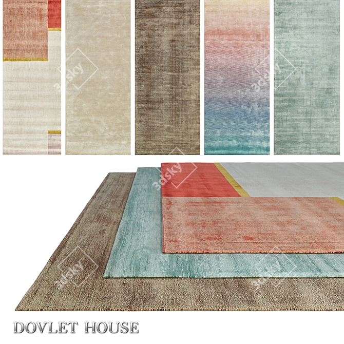 DOVLET HOUSE Silk & Wool Carpets 3D model image 1
