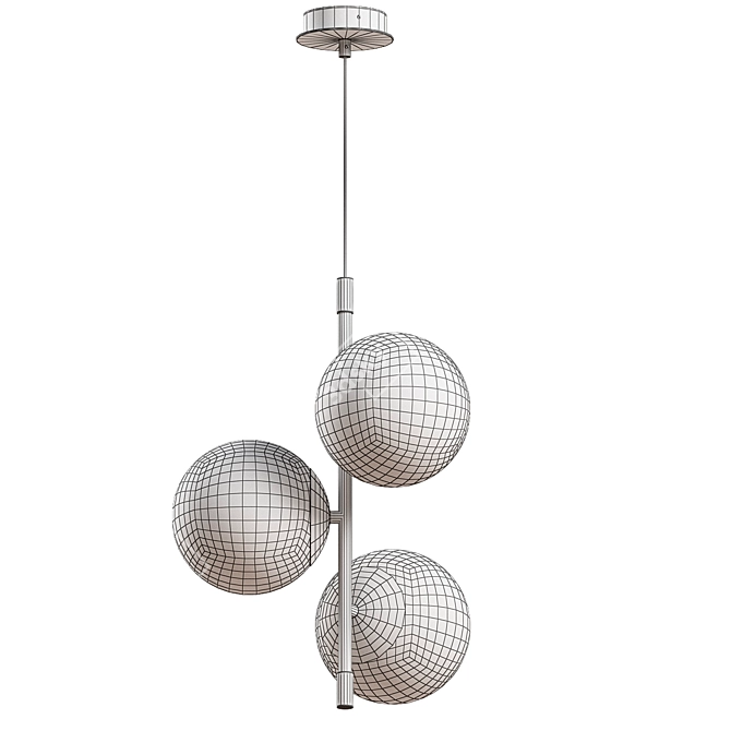 Vintage Pendant Lamp: Nostalgia Glow 3D model image 4