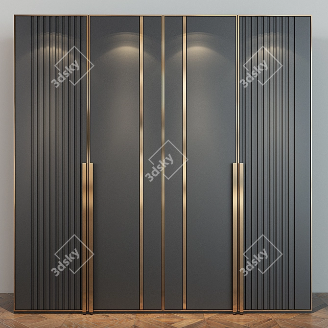 Stylish Cabinet Furniture 3D model image 2