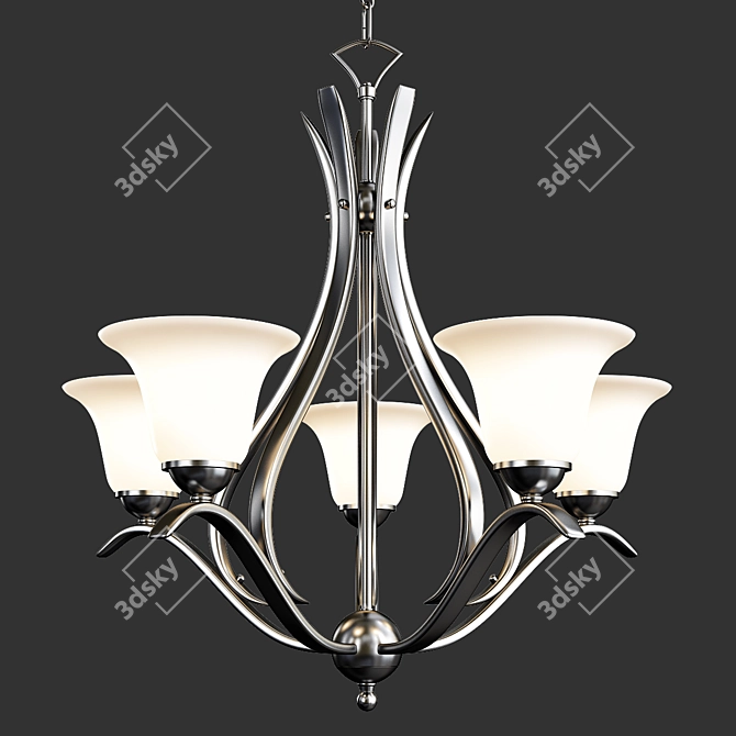 Elegant Dover Chandelier: Perfect for Any Space 3D model image 1