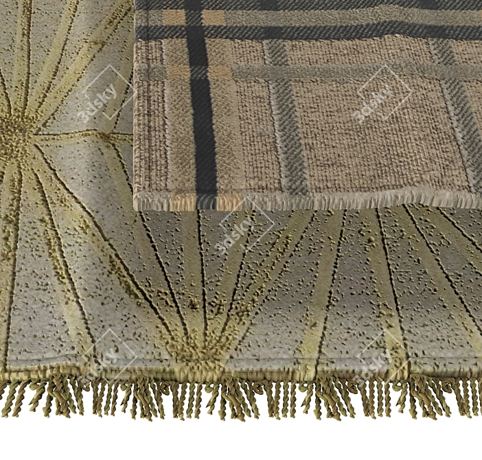 Luxury Velvet Carpets 3D model image 2