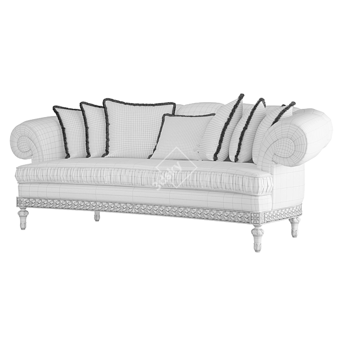 Roberto Giovannini Neoclassical Italian Sofa 3D model image 5