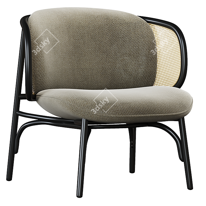 Suzenne Thonet Vienna Armchair: Elegant and Timeless Design 3D model image 2