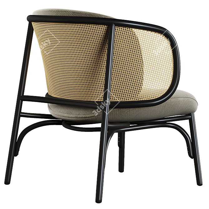 Suzenne Thonet Vienna Armchair: Elegant and Timeless Design 3D model image 4