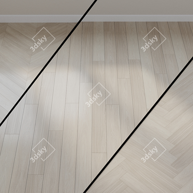 Alpine Oak Laminate Flooring 3D model image 1