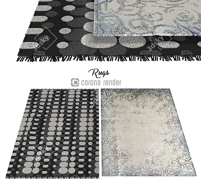 Luxury Plush Carpets - 280 336 Polys 3D model image 1