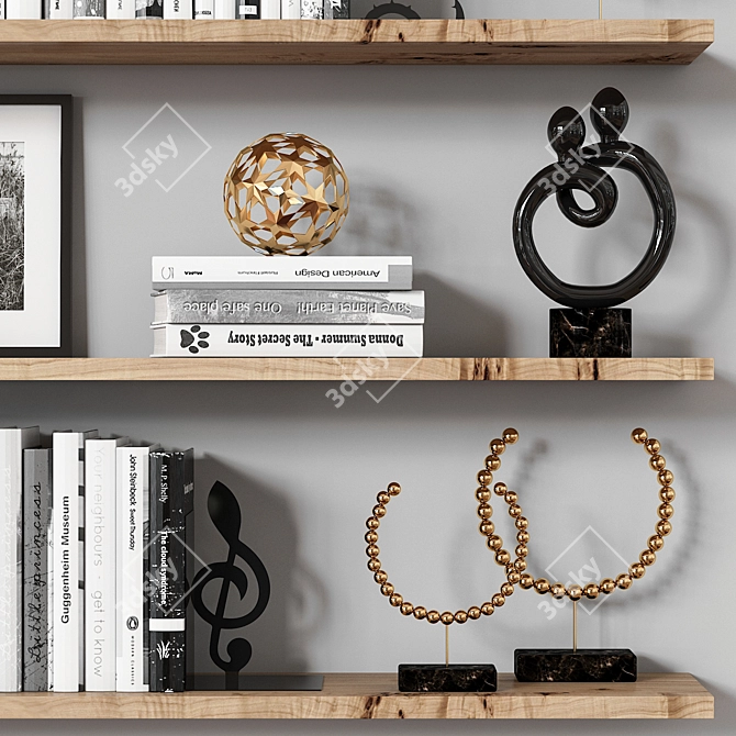  Sleek 2015 Shelves: Stylish & Functional 3D model image 3
