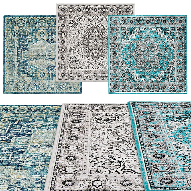 Square Rugs | Unique Loom: Various Sizes 3D model image 1