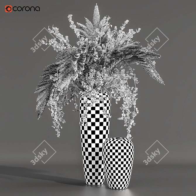 Elegance in Bloom: Flower Pot 05 3D model image 4