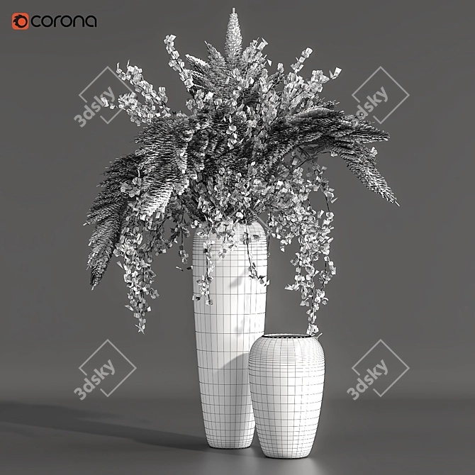 Elegance in Bloom: Flower Pot 05 3D model image 5