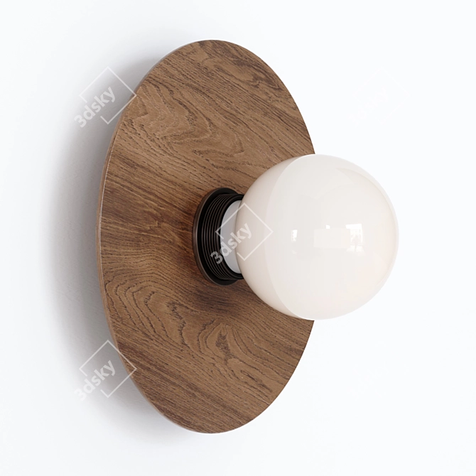 Arc Brass Wall Sconce: Bold Eye-level Statement 3D model image 2