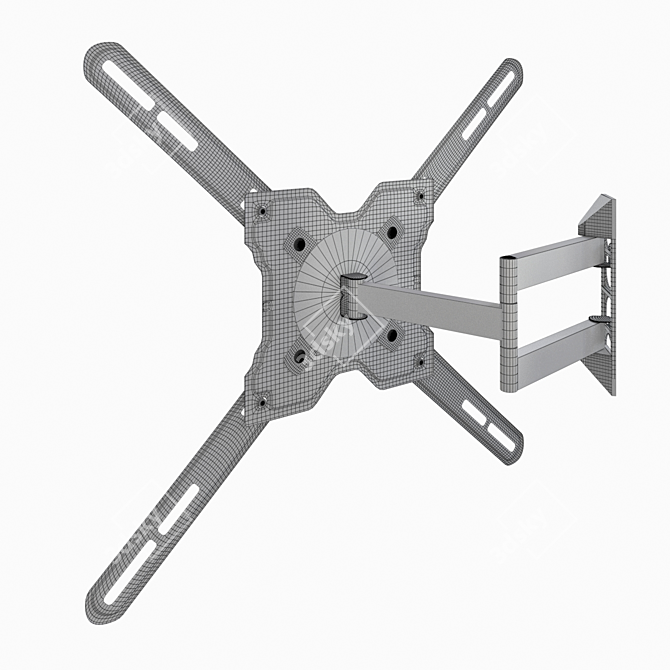 Universal Steel TV Bracket 3D model image 4