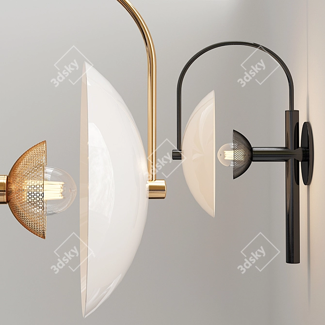 Elegant Illumination: Aperture Sconce 3D model image 2