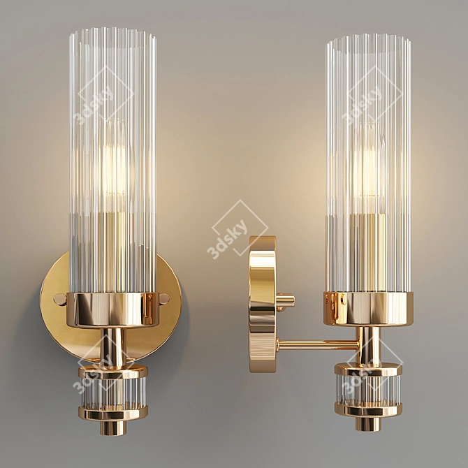 Elegant 2673-1W Wall Sconce 3D model image 1