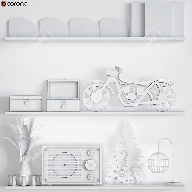 Elegant Decor Set 3D model image 4