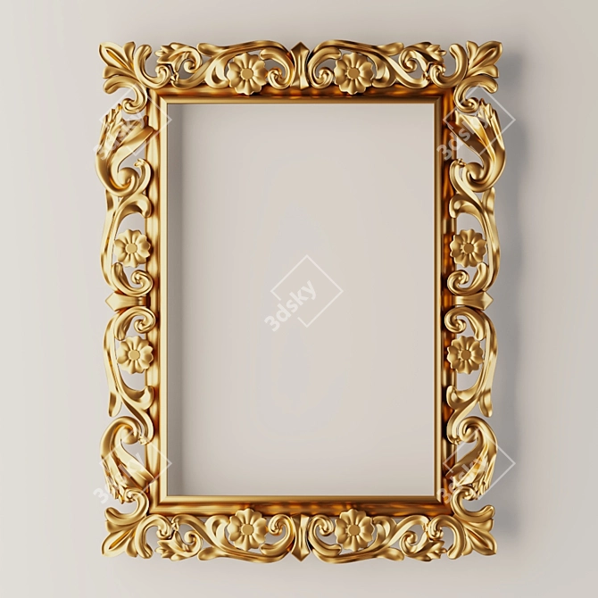 Deluxe Decorative Frame Set 3D model image 4