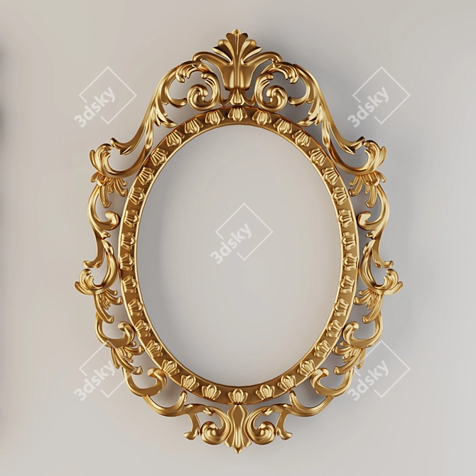 Deluxe Decorative Frame Set 3D model image 5