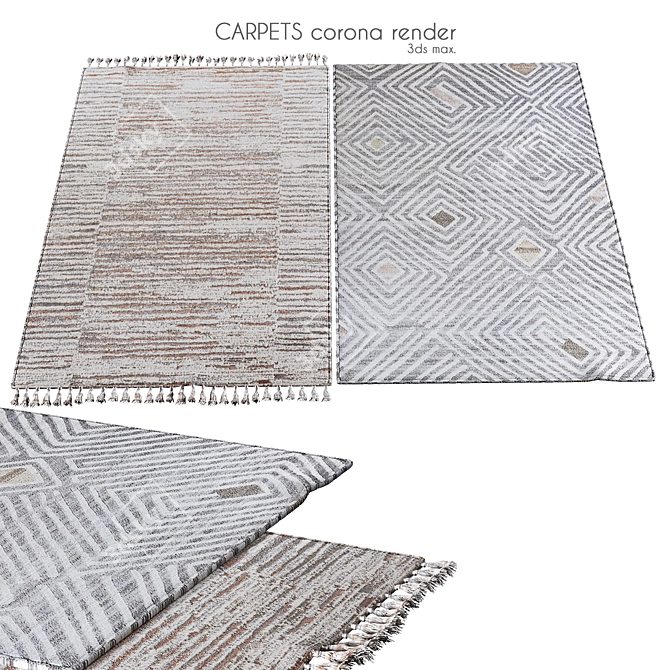 Luxury Carpet Collection 3D model image 1