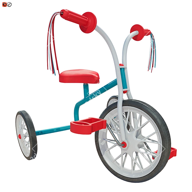 Kids' Trike: Fun on 3 Wheels! 3D model image 1