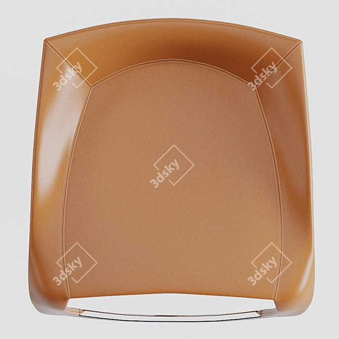 Elegant Leaf 2081 Bar Stool 3D model image 3