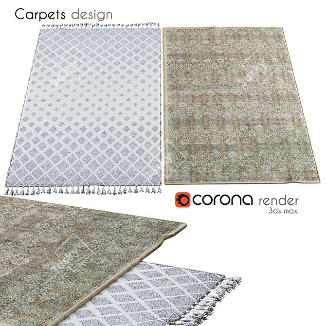  Stylish Russian Carpets  3D model image 1