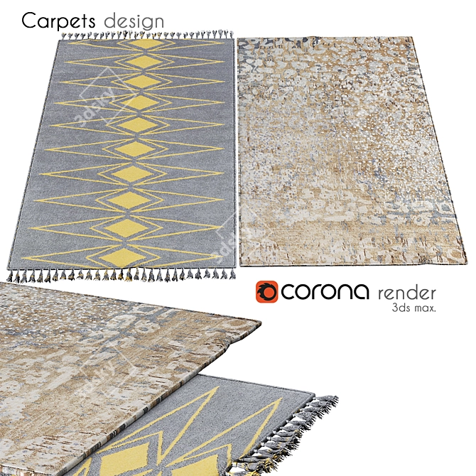 Soft Fiber Floor Covering 3D model image 1