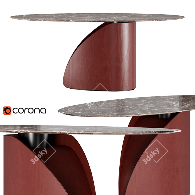 Ditre Italia CENTRAL PARK | Stylish Sculptural Table 3D model image 1