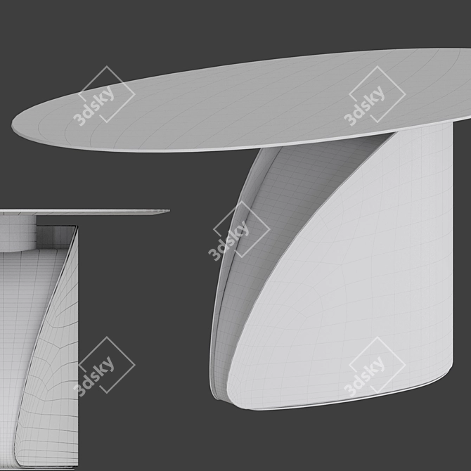 Ditre Italia CENTRAL PARK | Stylish Sculptural Table 3D model image 3