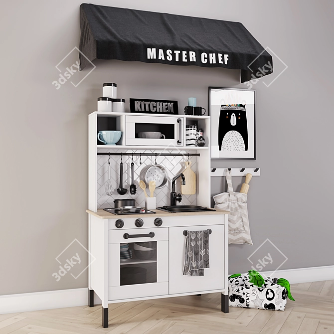 IKEA Kids Kitchen: Interactive Pretend Playset 3D model image 1