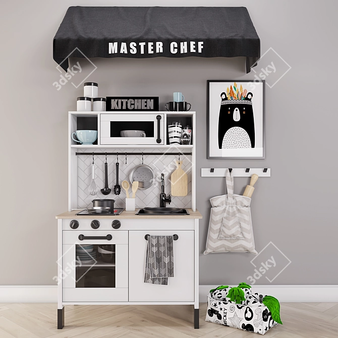 IKEA Kids Kitchen: Interactive Pretend Playset 3D model image 2