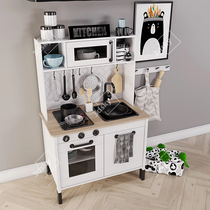 IKEA Kids Kitchen: Interactive Pretend Playset 3D model image 4